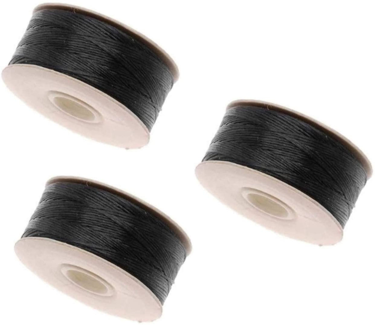 Nymo Nylon Beading Thread, Spool, Size D Black, 250 Yards (750 feet) -  AngularByDesign LLC