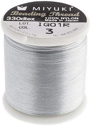 Miyuki Nylon Bead Thread, Size 330dtex, 50 Meter Spool/55 Yard