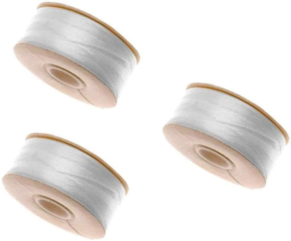 Nymo Nylon Beading Thread, Bobbin, Size D Champagne, 64 Yards (192 Feet