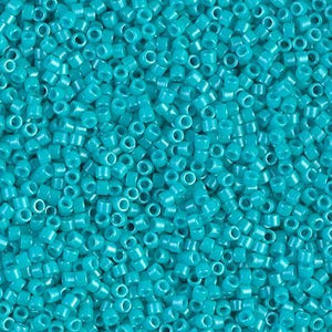 50 Grams Miyuki Delica Bead 11/0 Dyed Opaque Turquoise Bulk Bag DB0658-50