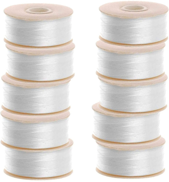 Thread, Nymo®, nylon, black, size B. Sold per 72-yard bobbin
