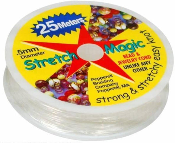 Stretch Magic 1mm/.039 Inches Clear 25 Meters 82 Feet 1 Spool