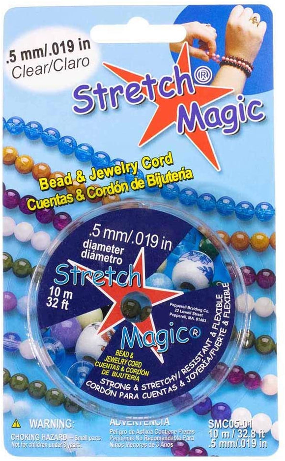 0.7mm Diameter Stretch Magic Bead Jewelry Elastic Cord Line Clear