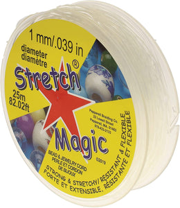 Stretch Magic 1mm Brading Cord, 25m (SM10CL25)