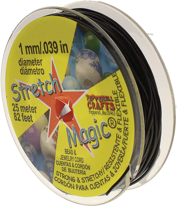 Stretch Magic Bead & Jewelry Cords 2/Pkg 1mmX25m & .8mmX5m-Clear