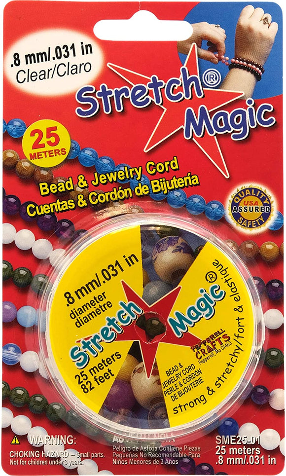 Stretch Magic Bead & Jewelry Cord 1mmX5m-Glitter Light Purple